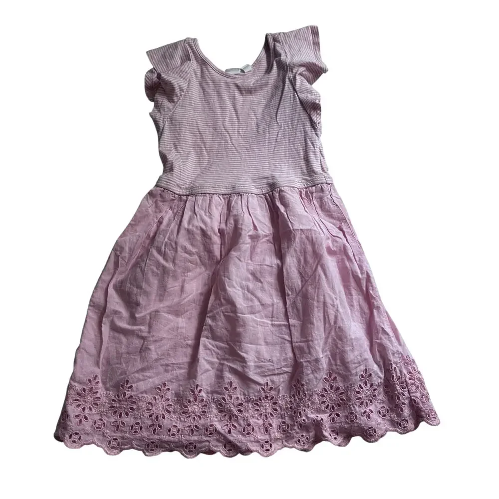Gap Eyelet Cap-Sleeve Dress